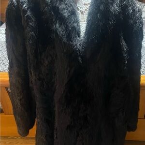 Long  mink fur coat xl